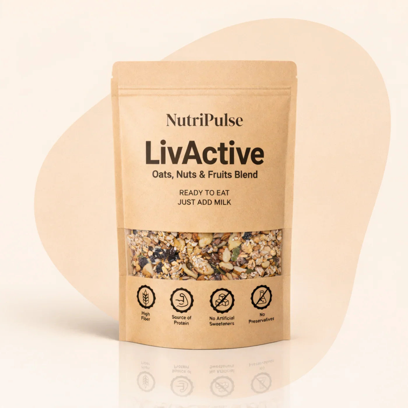 NutriPulse Oats With Nuts – Classic Breakfast Mix